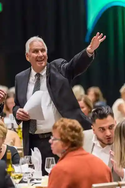 Still shot of Len Stevens at HOF Gala ~2016